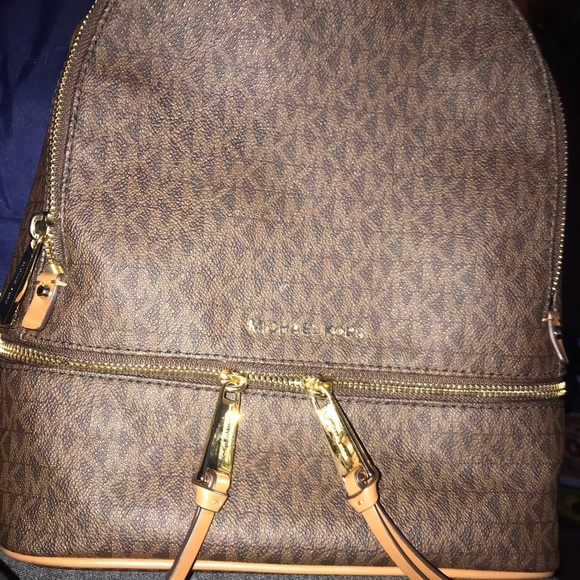 Michael Kors brown medium size backpack Purse main image 4
